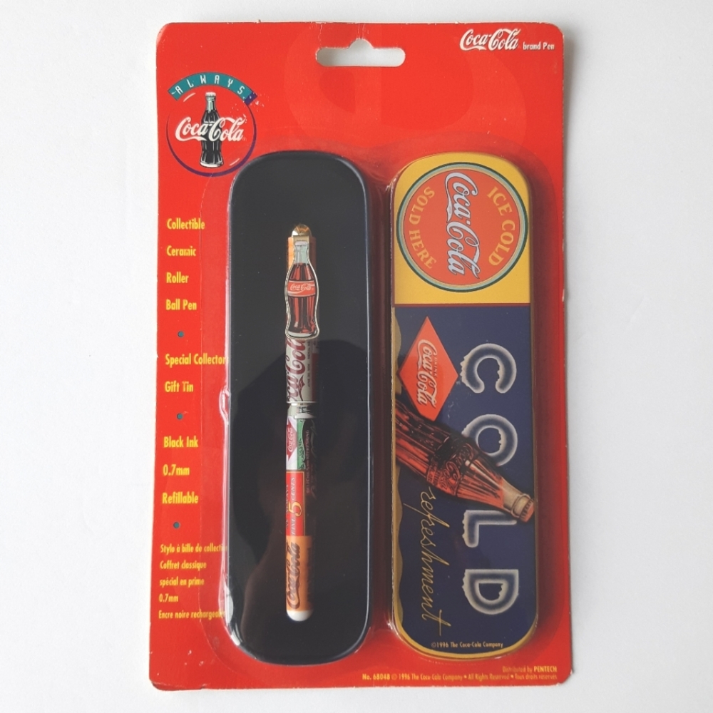 Coca-Cola pen in collector's gift tin - Cold refreshment